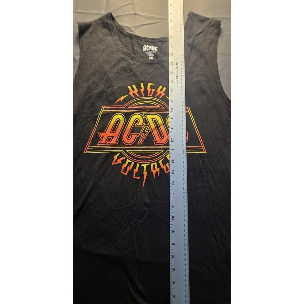 AC/DC High Voltage Tank Top Mens XXL Black Rock Band Graphic Sleeveless NWT - Picture 4 of 7
